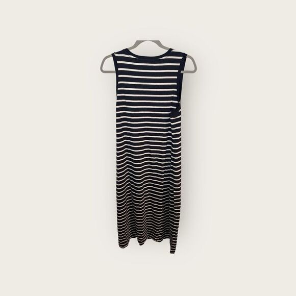 PACT Softspun Tank Midi Dress Monterey Stripe Size Large NWOT - Picture 6 of 8